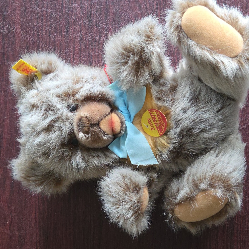 Steiff Vintage "Zotty" 30cm Jointed Teddy Bear 0302/30 With Tags On Ear & Chest